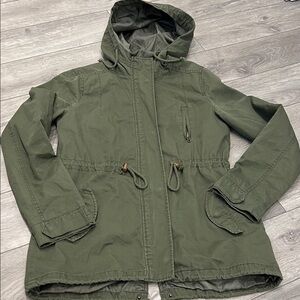 Ambiance Utility Jacket in Olive Green